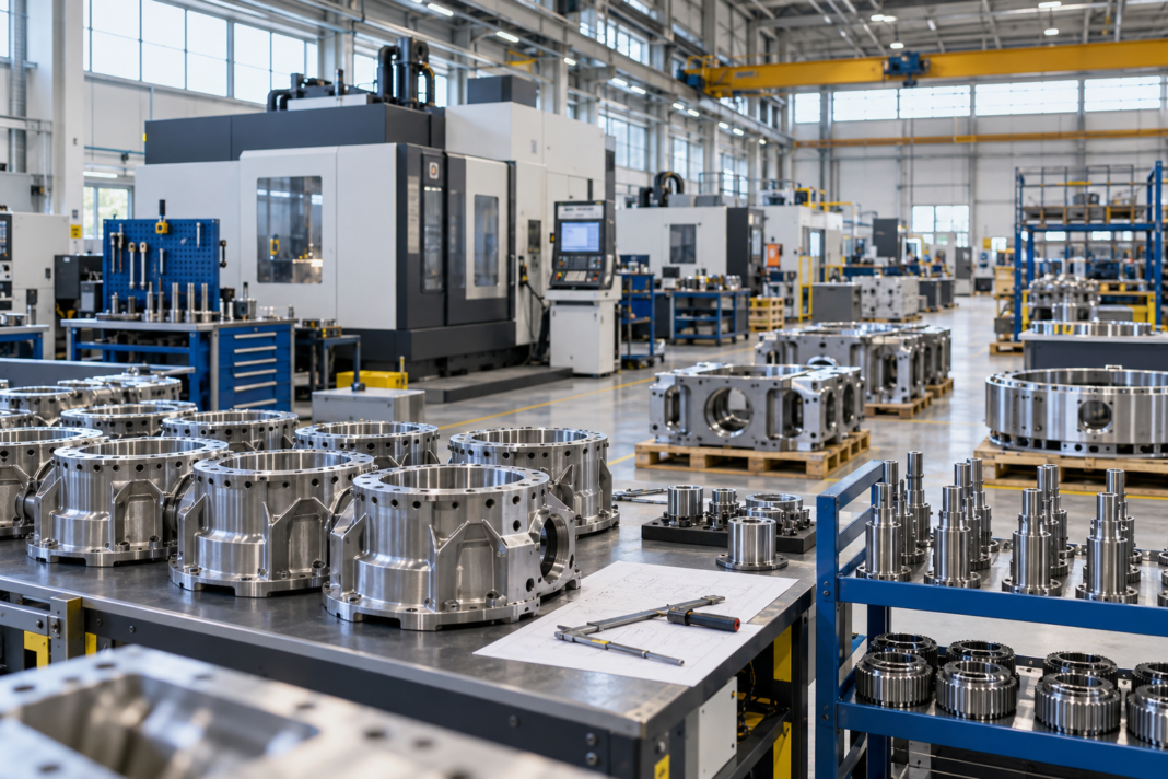 Defence Industry: Capacity Means More Than an Announcement Generic industrial machinery and neatly arranged metal components in a modern workshop.