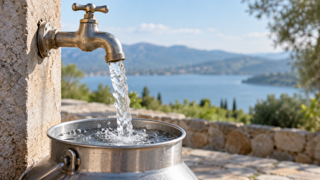 Water Access: Look Beyond the Presence of a Tap Water flows from a wall-mounted tap into a metal container.